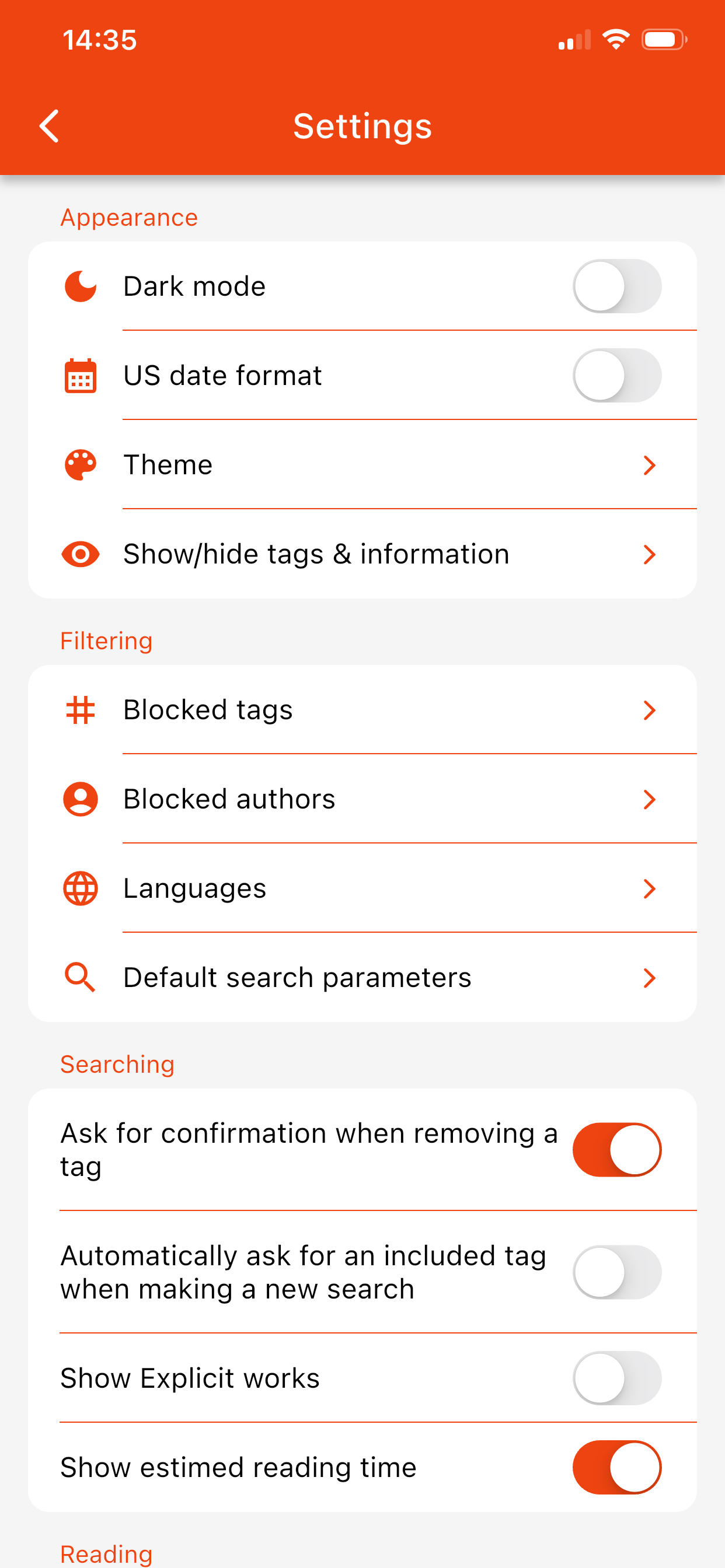 Fanfic Reader - AO3 unofficial