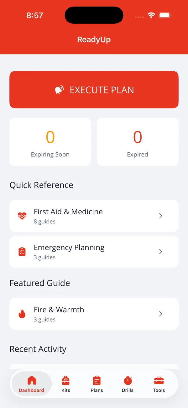 Screenshot #1 pour ReadyUp - Emergency Prep