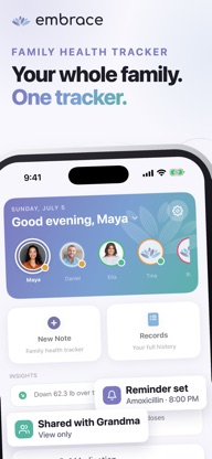 Embrace Family Health Tracking screenshot 1
