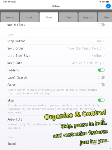 Alarm & Timer iPad screenshot 5