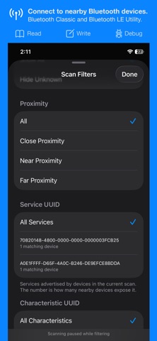 LuminaSet Bluetooth Utility App Store screenshot 6