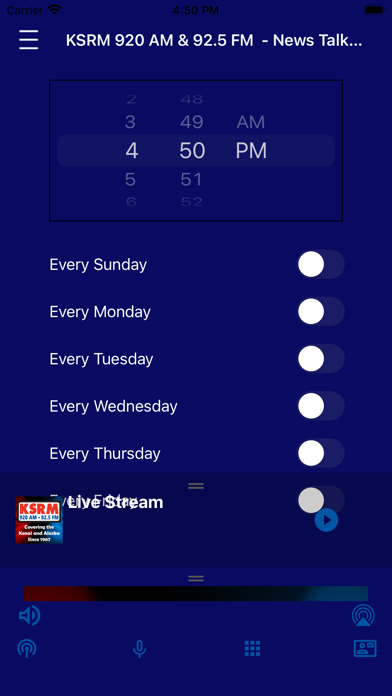 KSRM-AM Screenshot