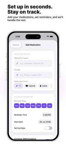 Vouch AI - Medicine Reminder iPhone screenshot