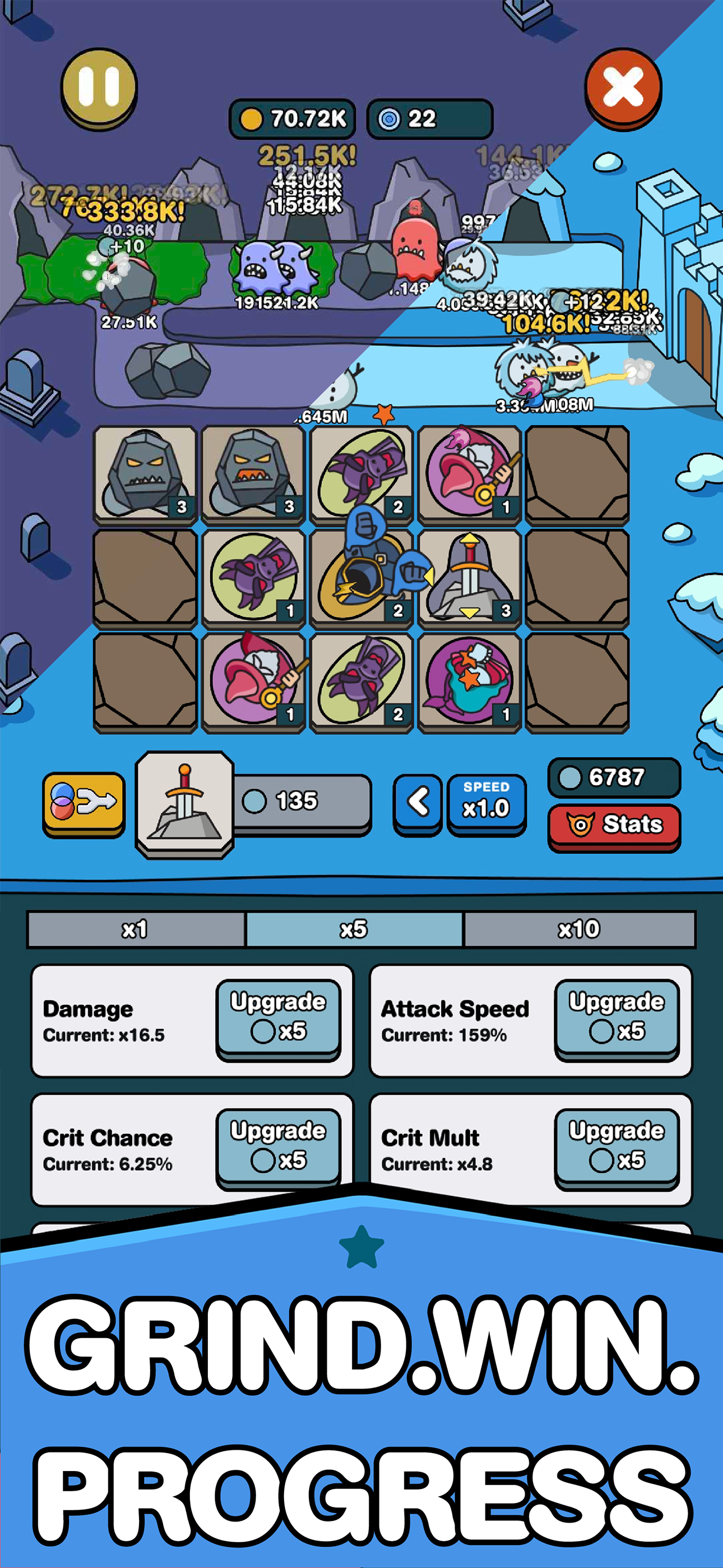 Hero Defense: Merge TD