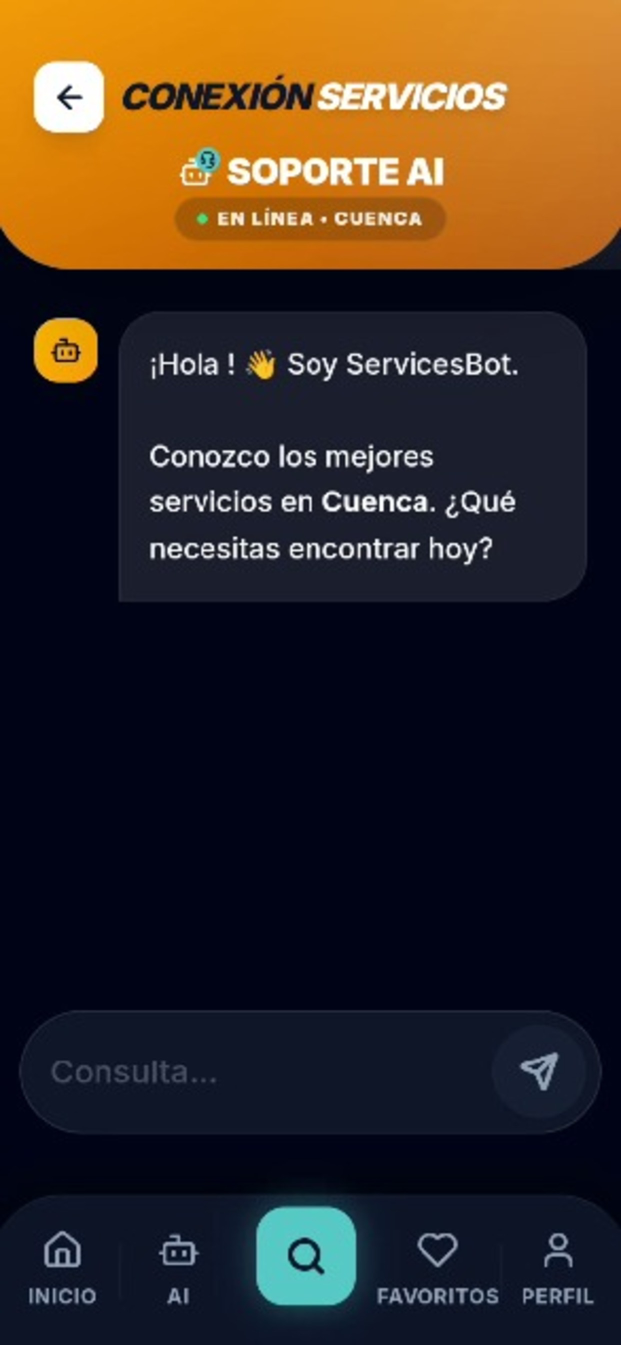 Conexión Servicios