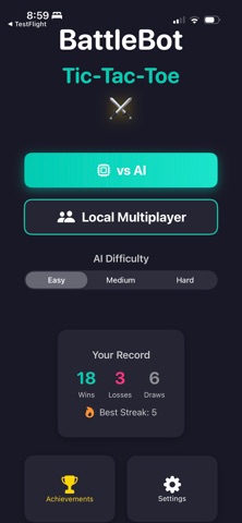 BattleBot TicTacToe Screenshot 1 of 4