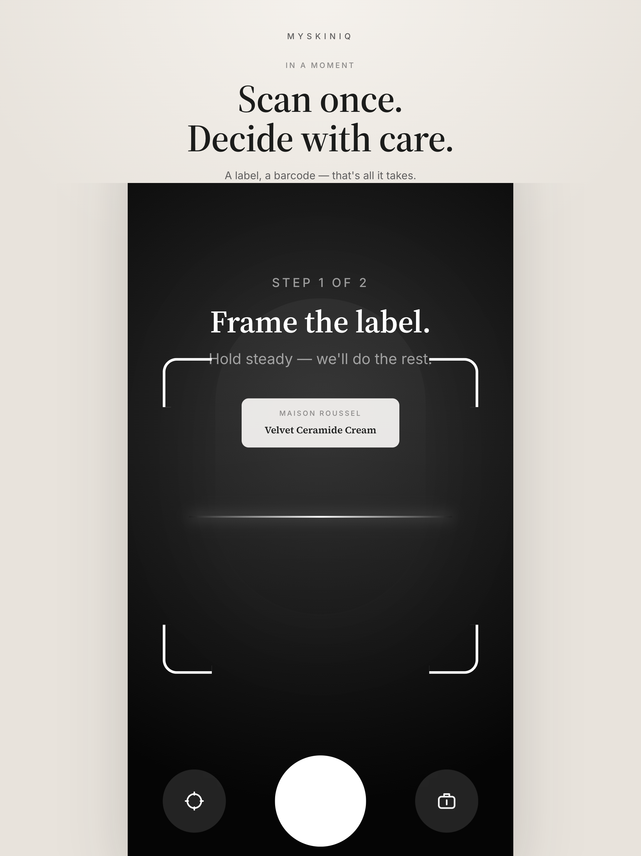MySkinIQ — Ingredient Scanner
