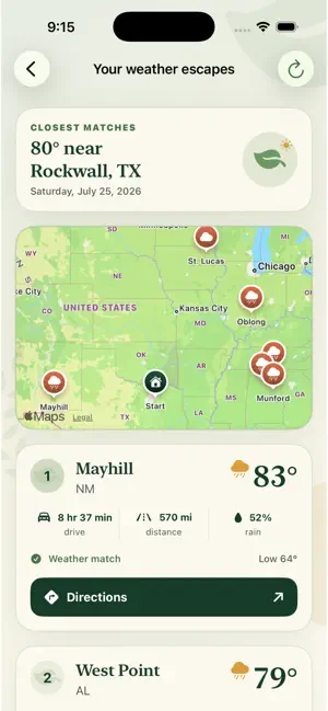 Weather Finder: Trip Temps screenshot 3