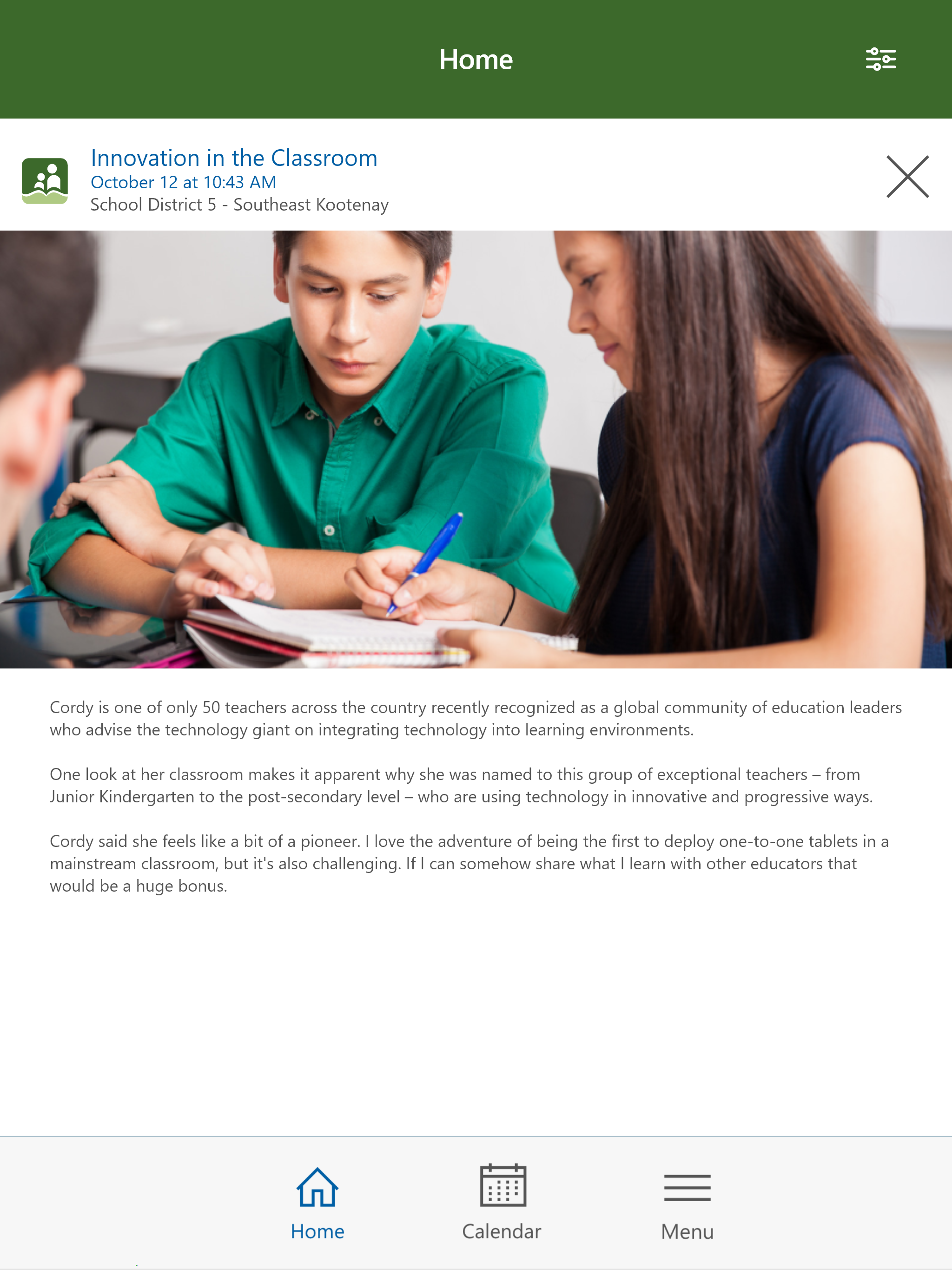 School District No. 5
