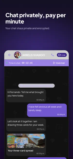 Orum: Psychic & Tarot Chat screenshot 2