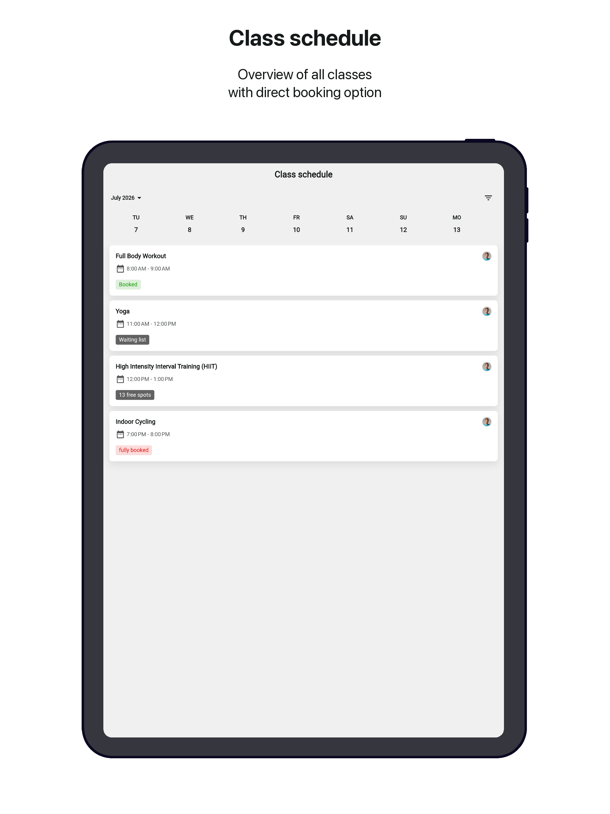 Clubsportive App screenshot 10