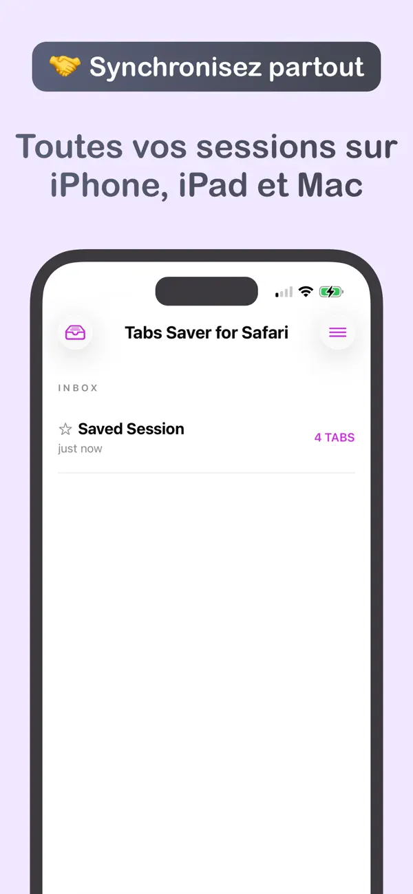 Screenshot #2 pour Tabs Saver pour Safari