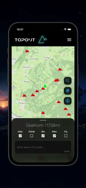 TopOut: Summit Tracker screenshot 2