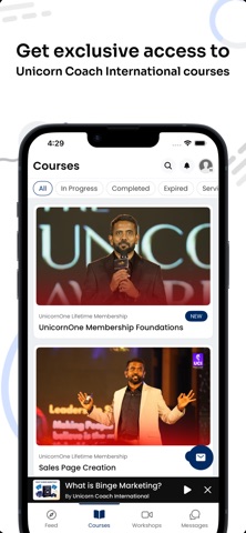 Unicorn Coach International iPhone screenshot