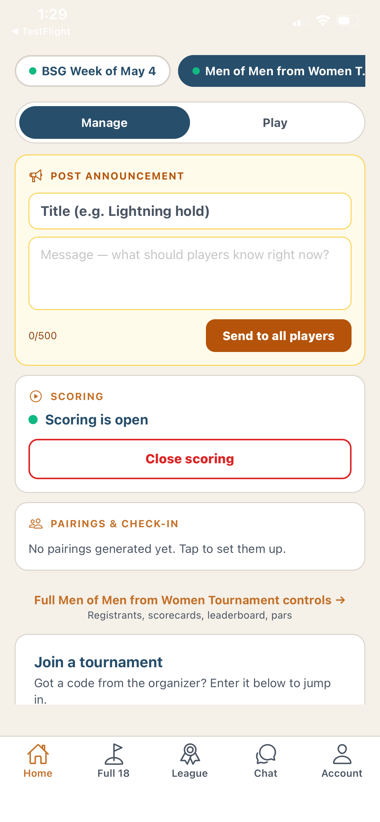 Golf Sync: Connect Play Engage
