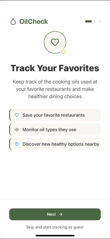 OilCheck: Restaurant Oils iPhone screenshot