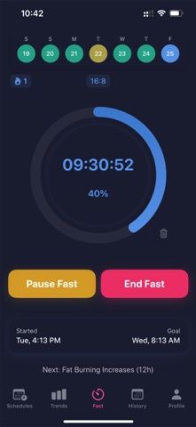 Null Fasting iPhone screenshot