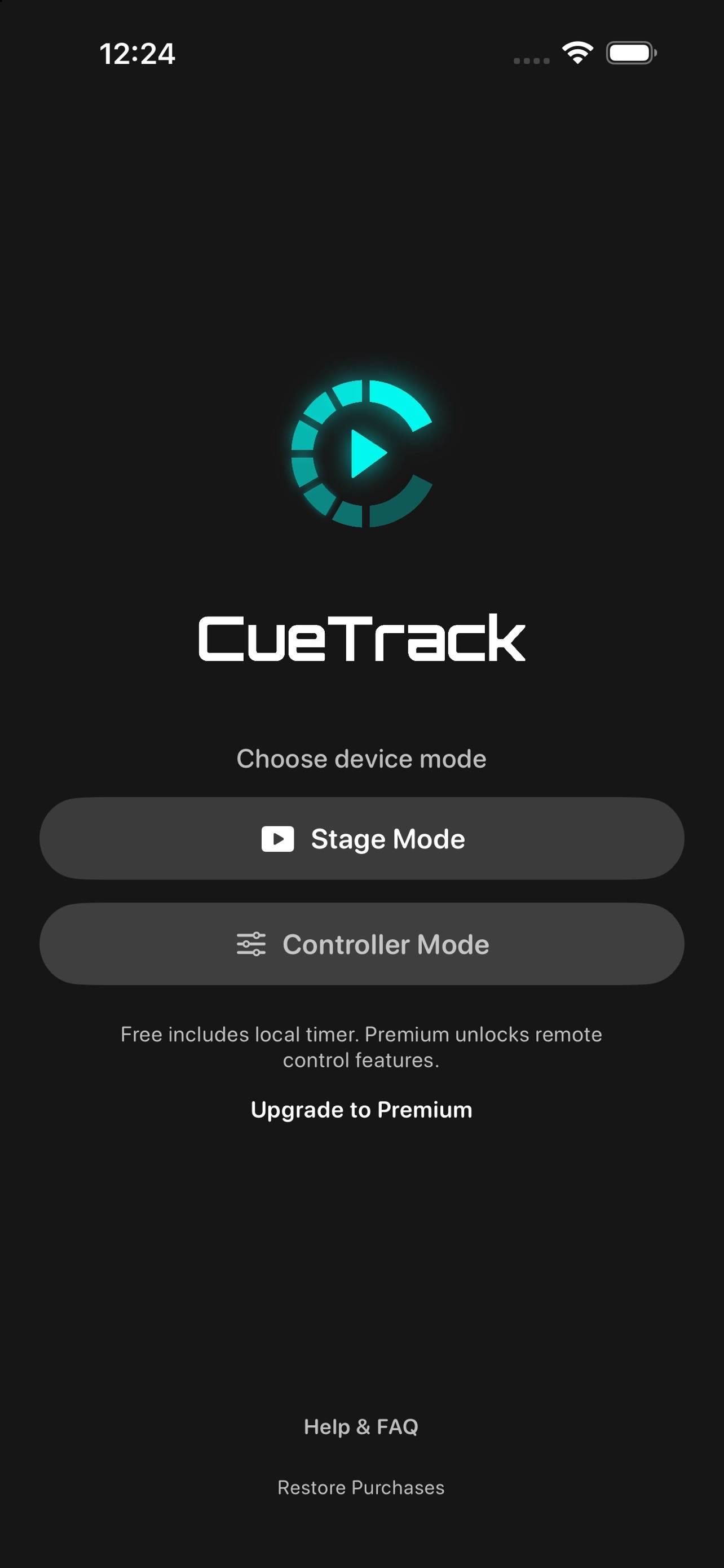 Screenshot 1 of CueTrack Live