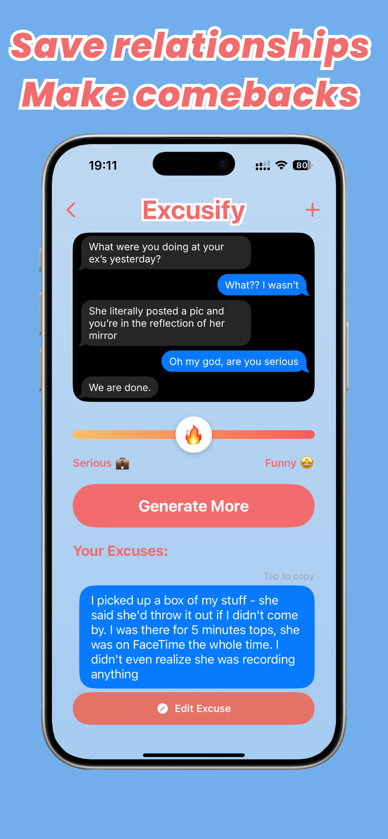 Excusify - Excuse anything screenshot 2