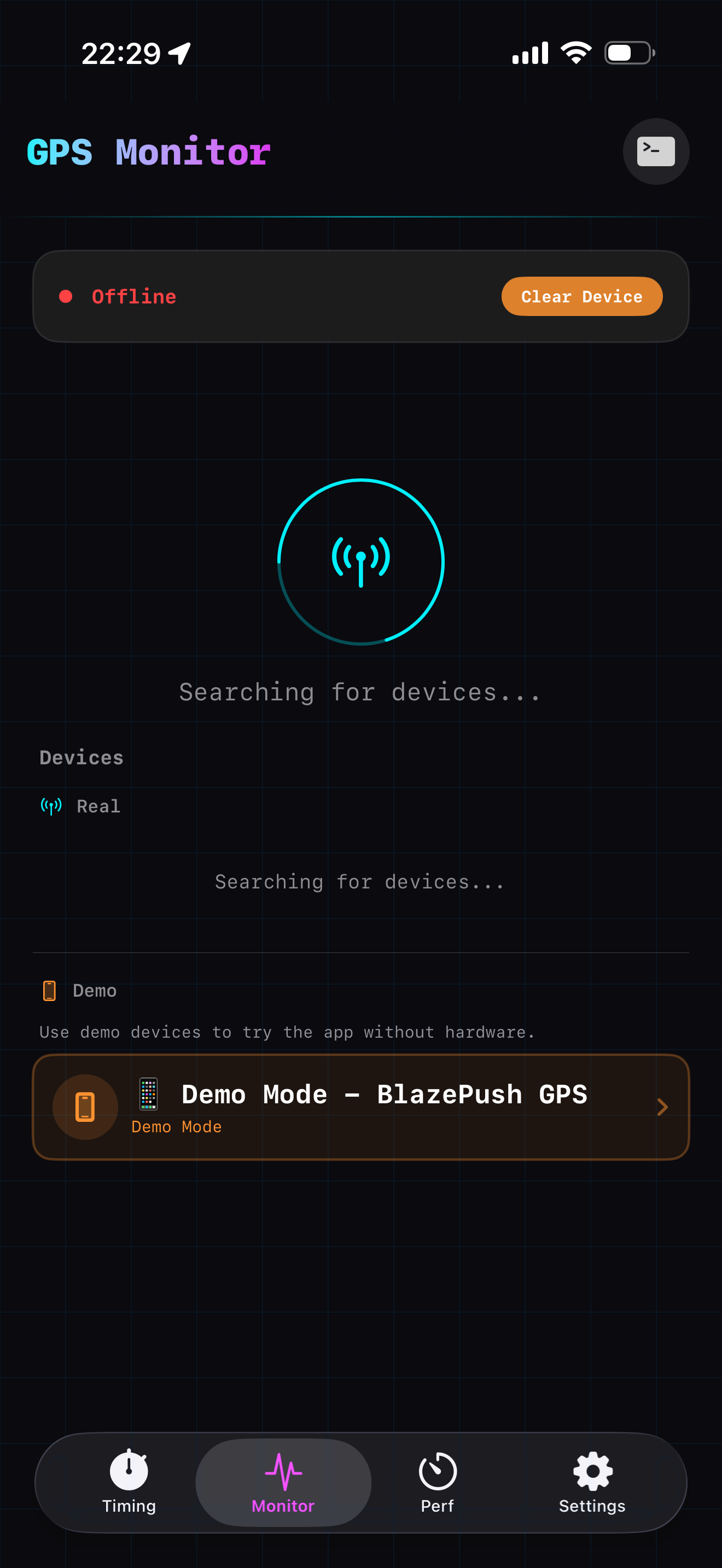 BlazePush-LapTimer screenshot 2