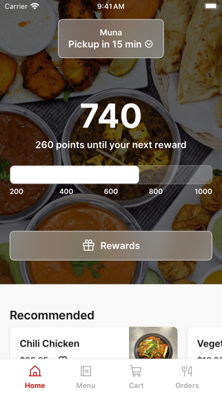 Muna To Go app screenshot