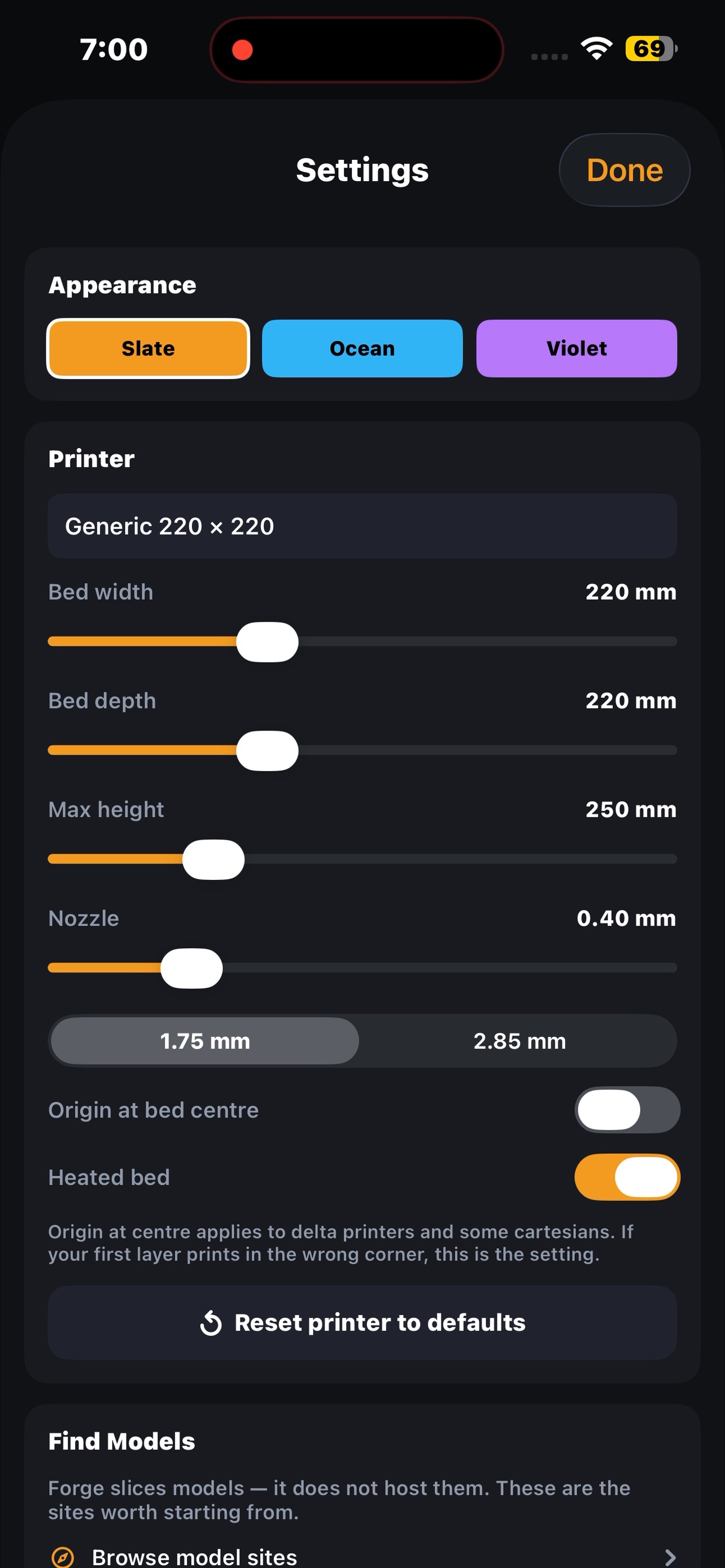 Screenshot 1 of Forge Slicer