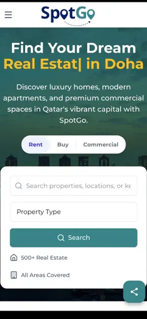 SpotGo - Qatar Real Estate screenshot 1