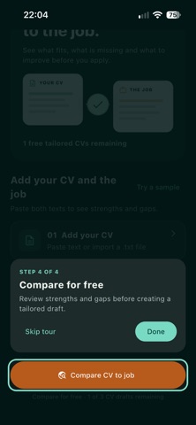optinCV: CV-to-Job Match screenshot 6