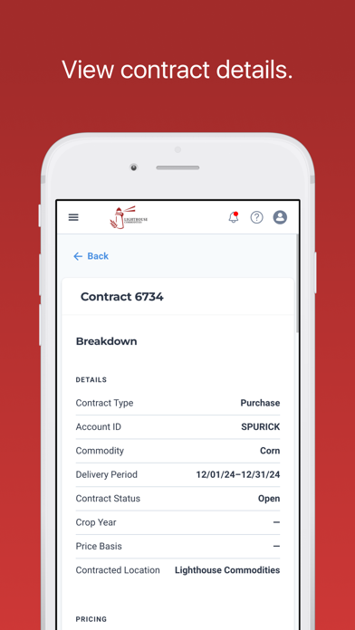 Lighthouse Commodities Screenshot