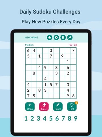 Sudoku Master : Brain Games iPad screenshot