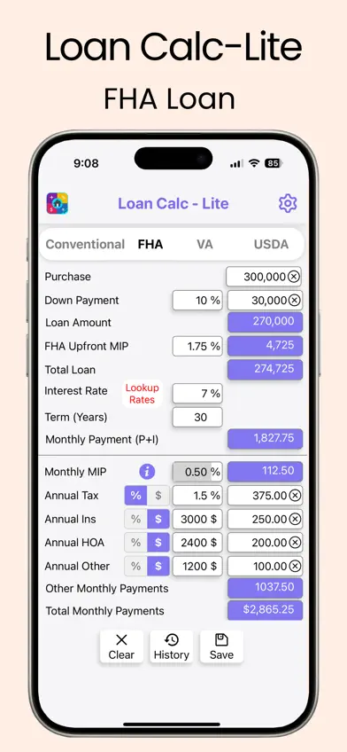 Loan Calc-Lite screenshot 3