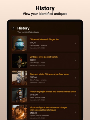 Reliq Snap: Antique Identifier iPad screenshot