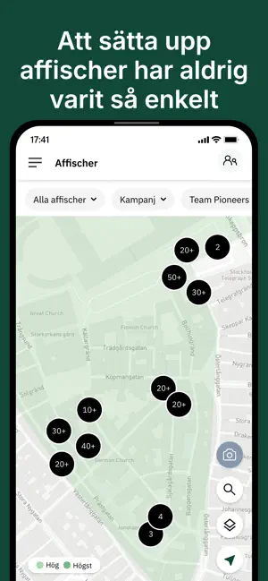 Kampanjapp Centerpartiet screenshot 2