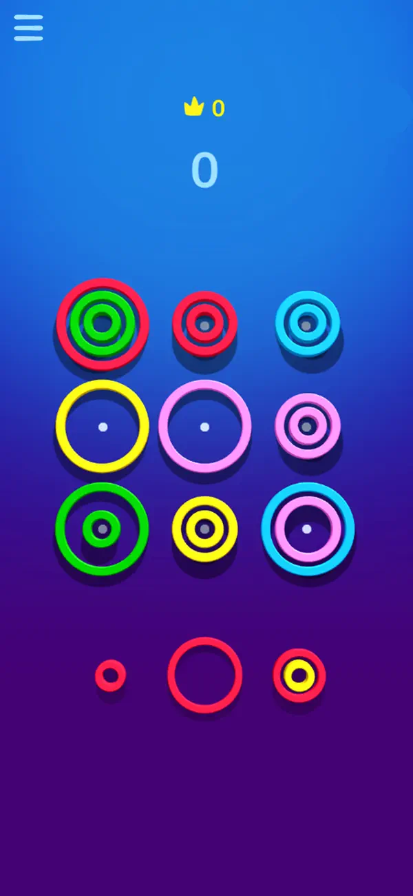 Screenshot #1 pour Colour Rings Puzzle
