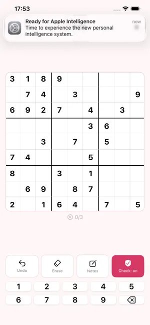 Evelina Sudoku screenshot 1