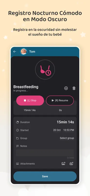 Baby Daybook - amamantamiento screenshot 5 of 8