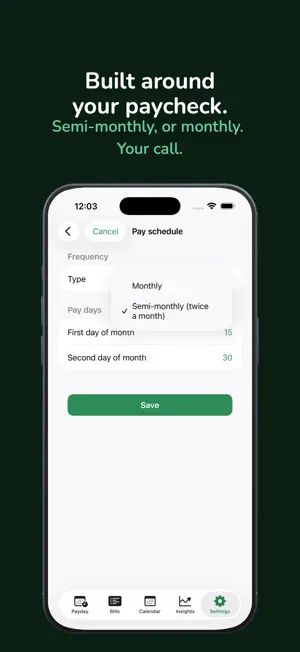 Quincena: Bill Organizer screenshot 2