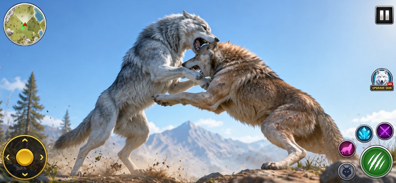 Wolf Simulator 3D Wild Animal screenshot 7