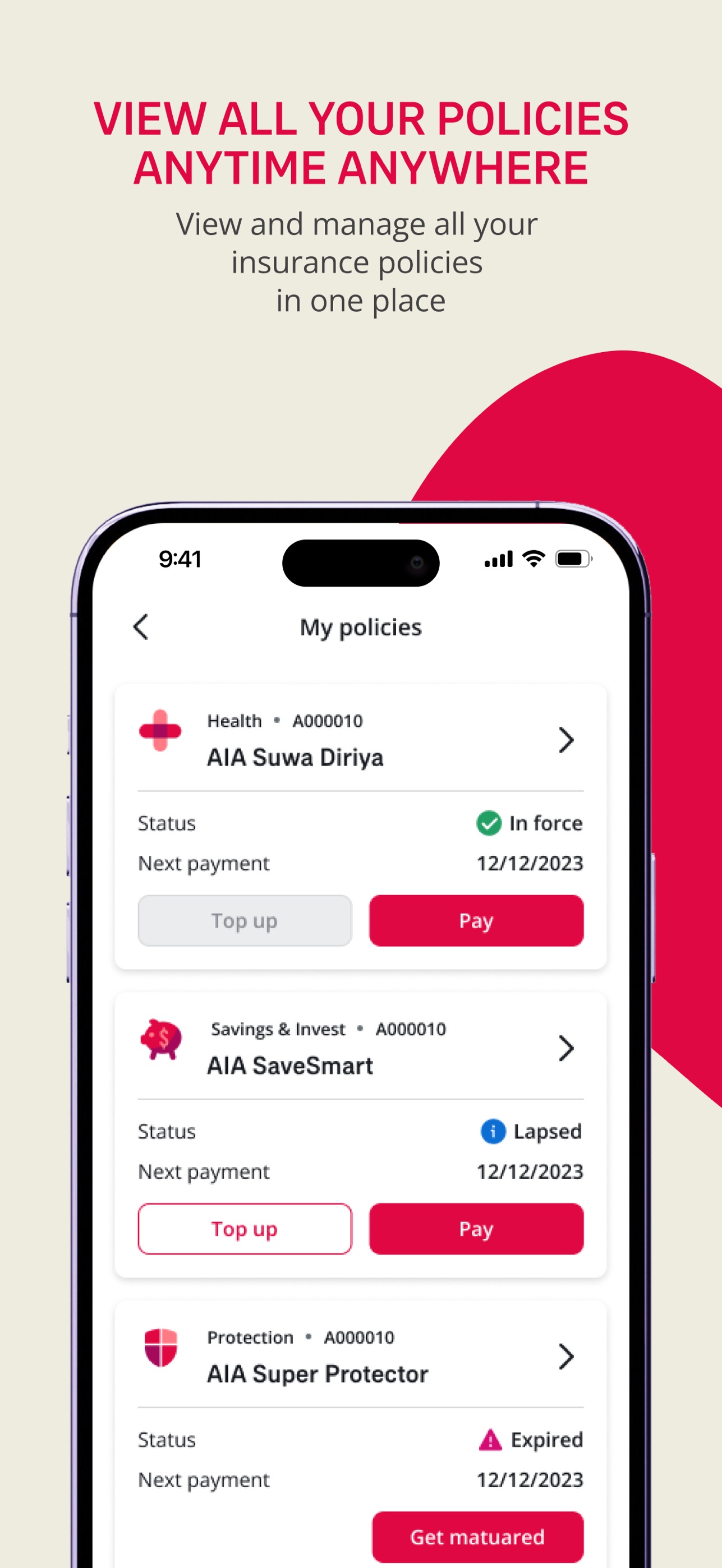 Screenshot 3 of AIA+ Sri Lanka