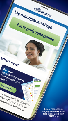 Menopause Stage - Clearblue me screenshot 3