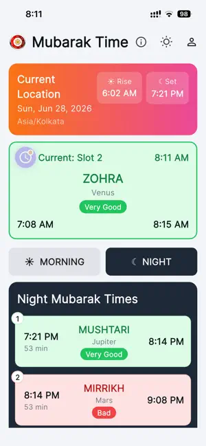 Mubarak Time Calculator screenshot 4