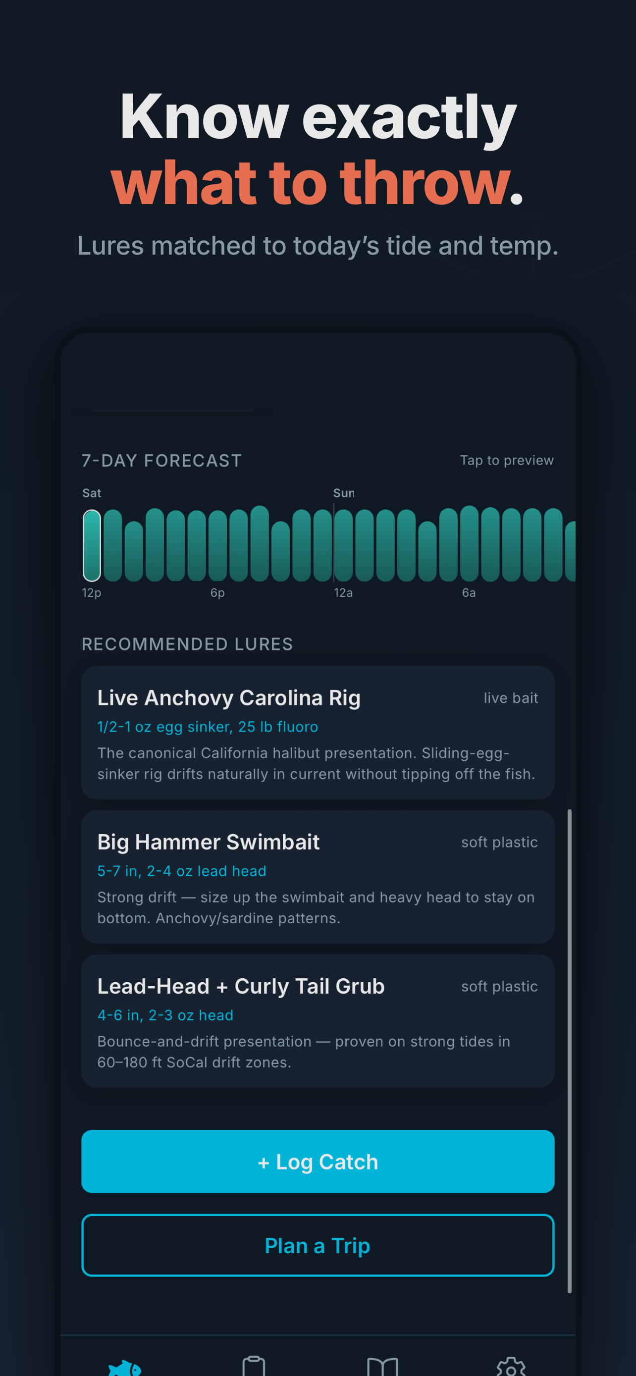 Capt'ns Log: Fishing Forecast screenshot 5