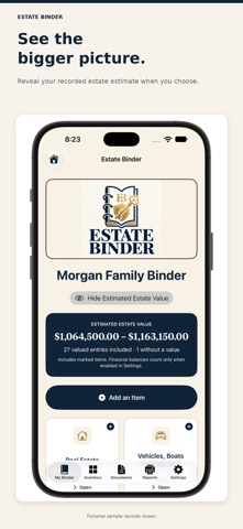 Estate Binder app screenshot 2