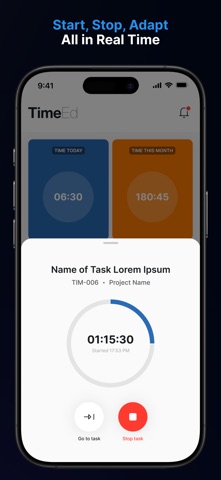 TimeEd tímaskráningakerfi screenshot