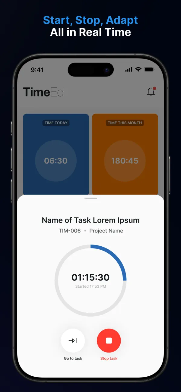 Screenshot #2 pour TimeEd tímaskráningakerfi
