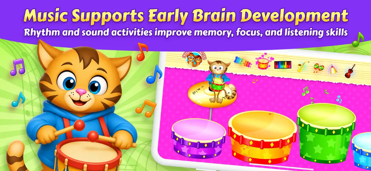 Screenshot #2 pour 123 Fun MUSIC Games