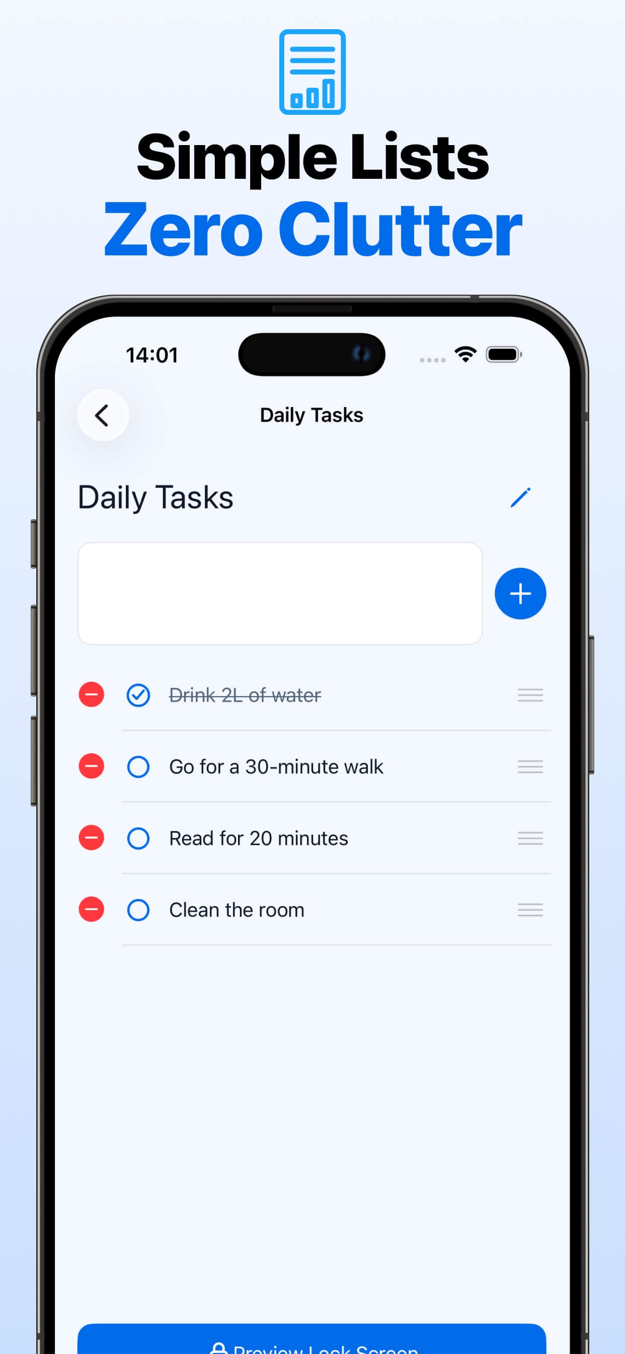 Screenshot 5 of Lock Screen List: Todo Widget