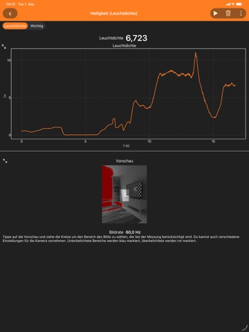 phyphox iPad screenshot 3