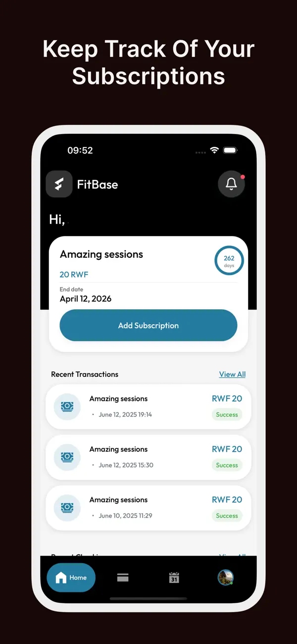 Screenshot #1 pour Fitbase.rw