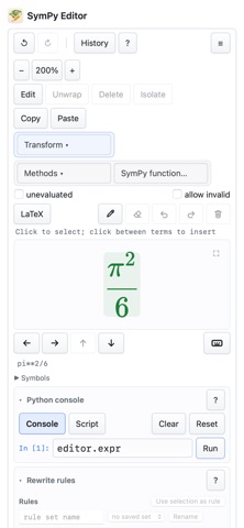 SymPy Editor Screenshot 1 of 10